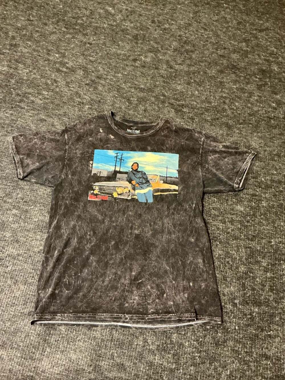 Boyz N The Hood Doughboy Acid Wash Graphic T-Shirt